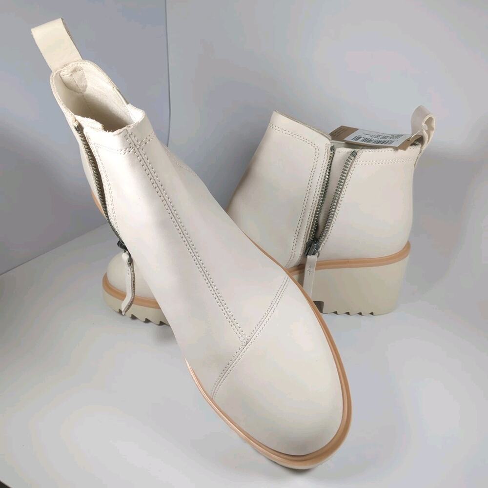 Toms Maude Light Sand Leather Women's Size 10